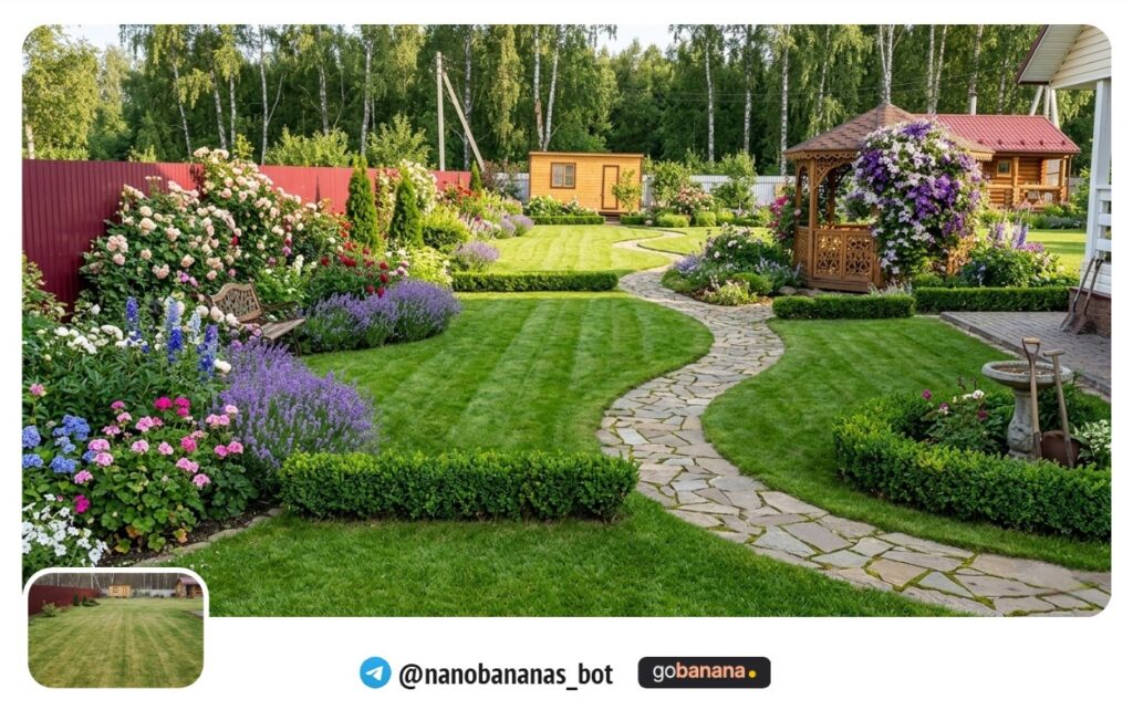 Ландшафтный дизайн двора