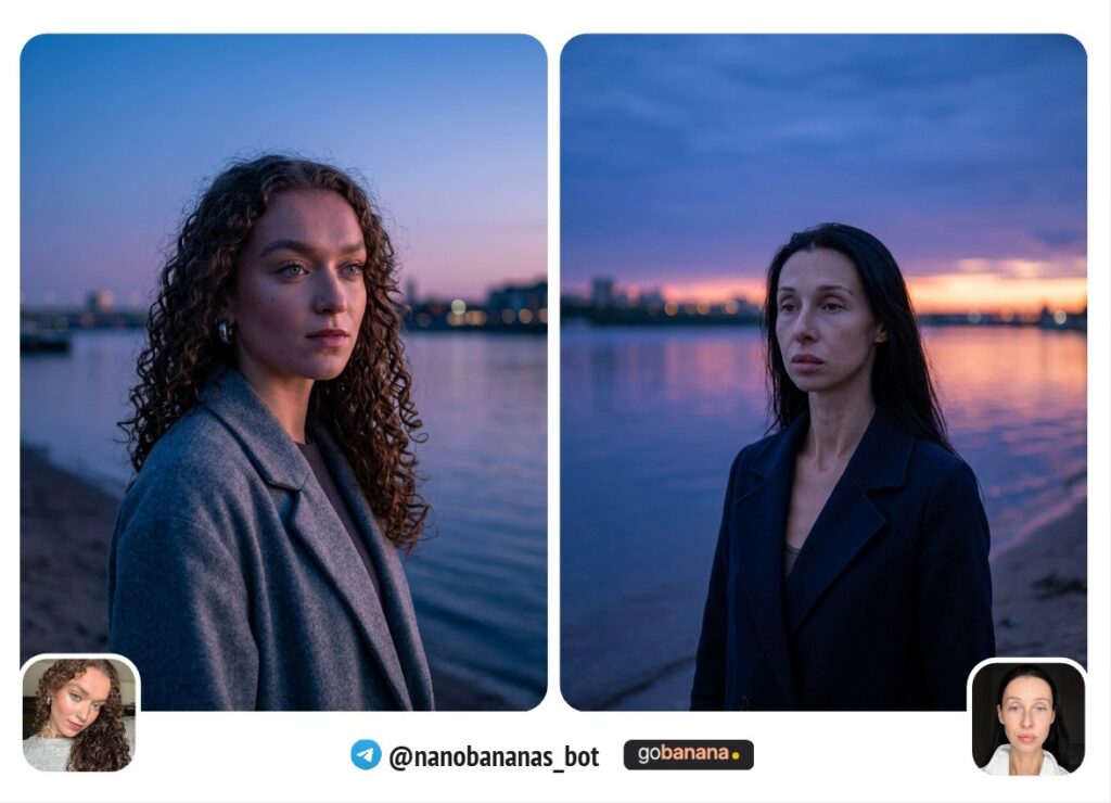 Синий час у воды