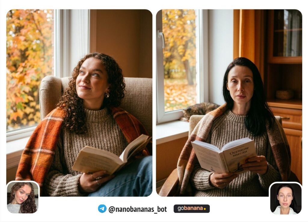 Уютный осенний портрет