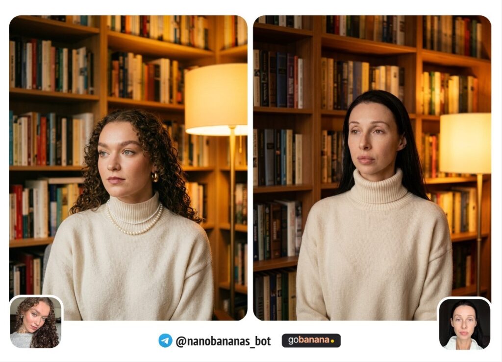 Портрет в библиотеке