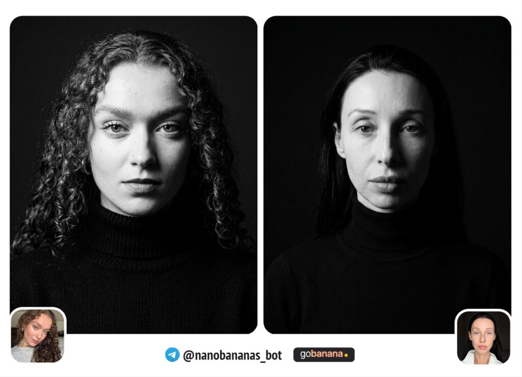 Чёрно-белый арт-портрет