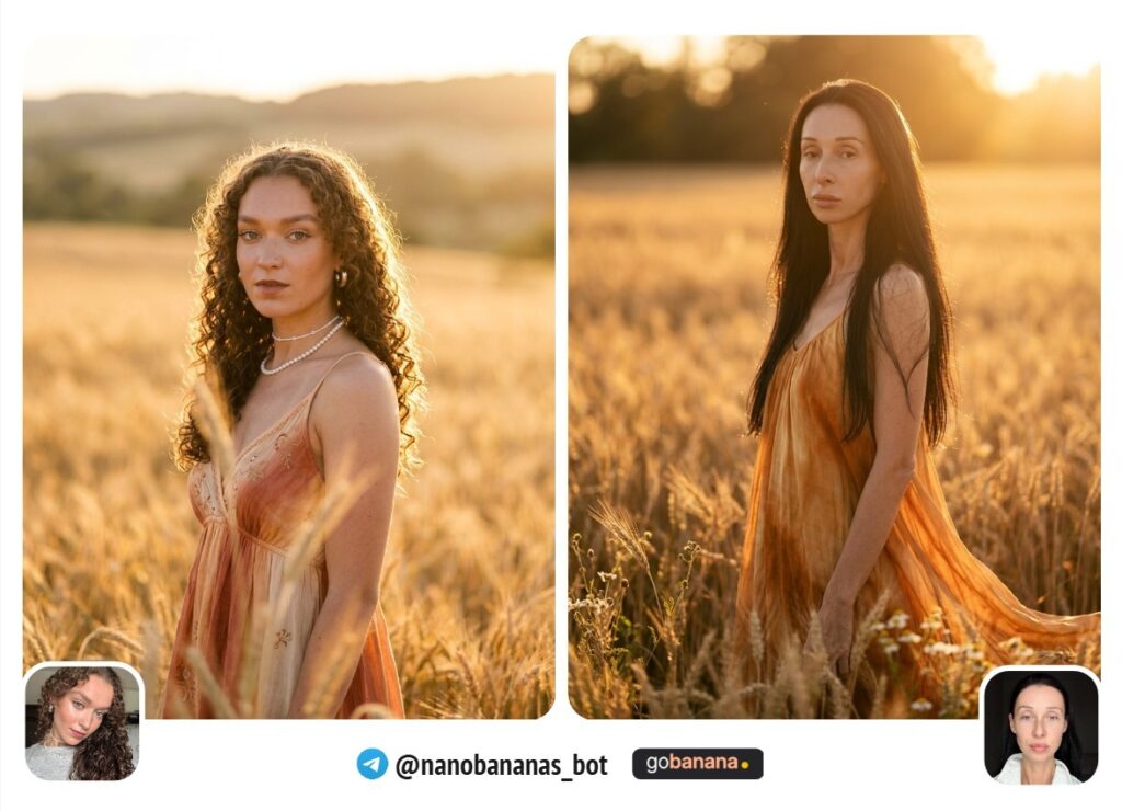 Золотой час, летнее поле