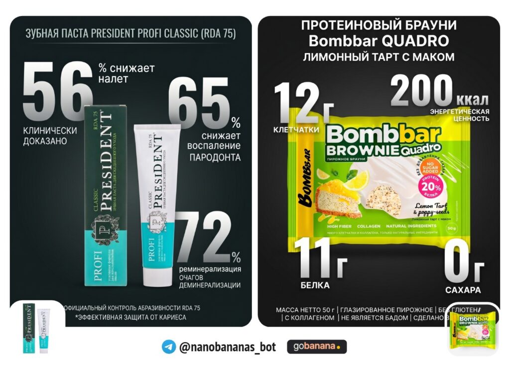 Ключевые характеристики с цифрами