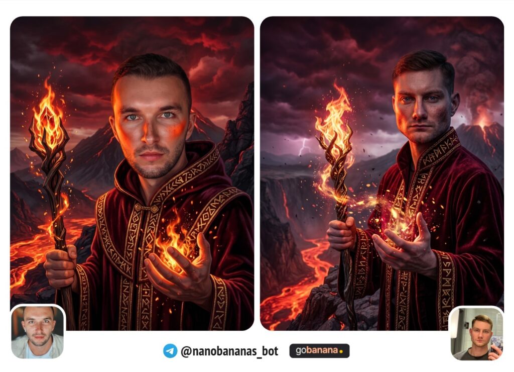 Маг огня, вулканический пик