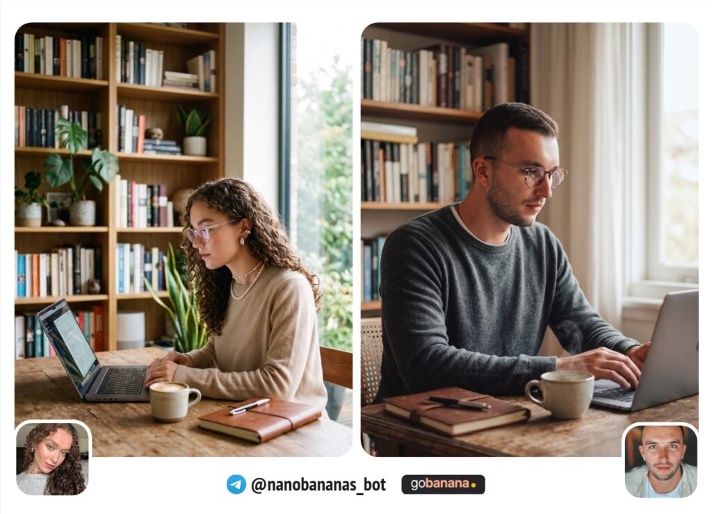 Рабочий кабинет у окна