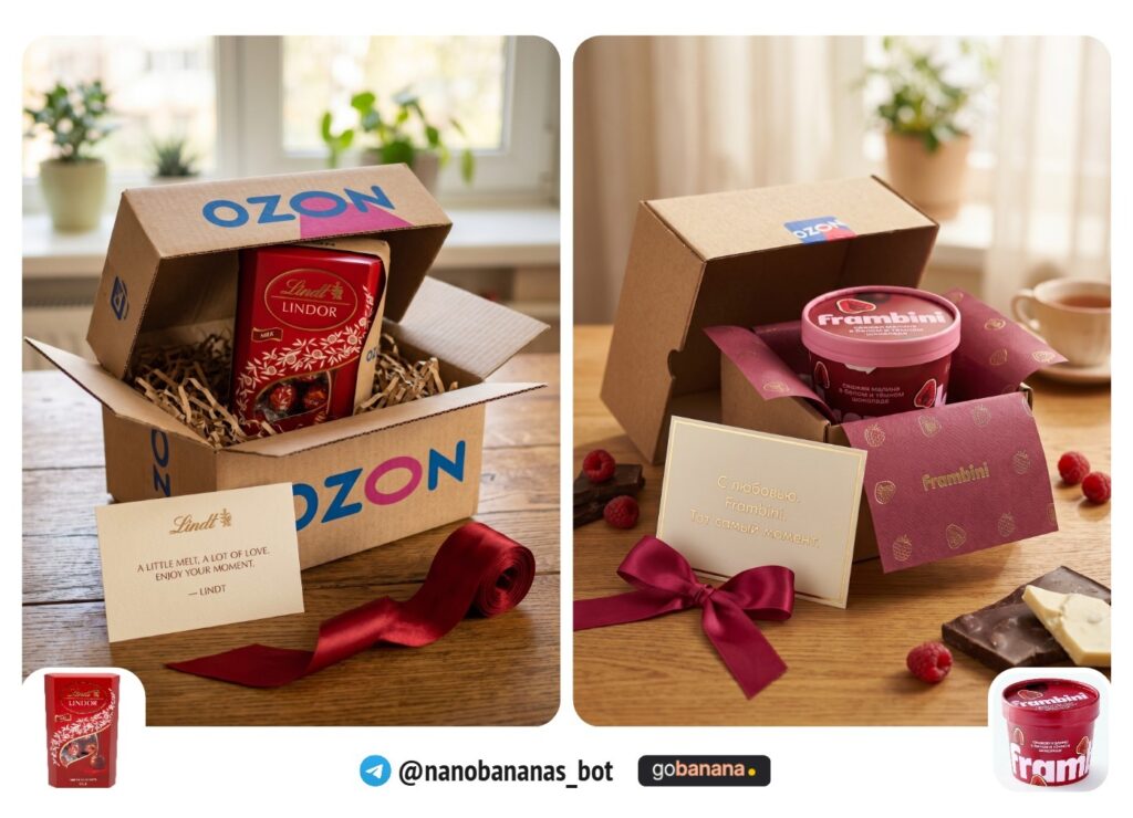 Unboxing-сцена для маркетплейса