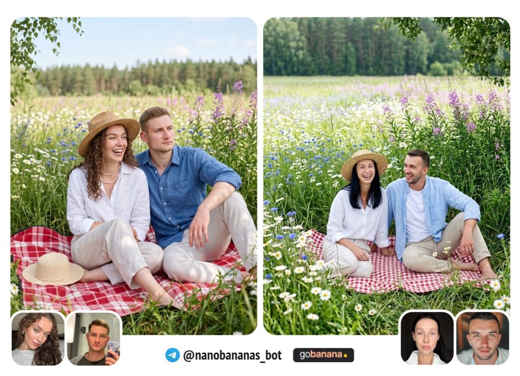 Летний пикник на лугу