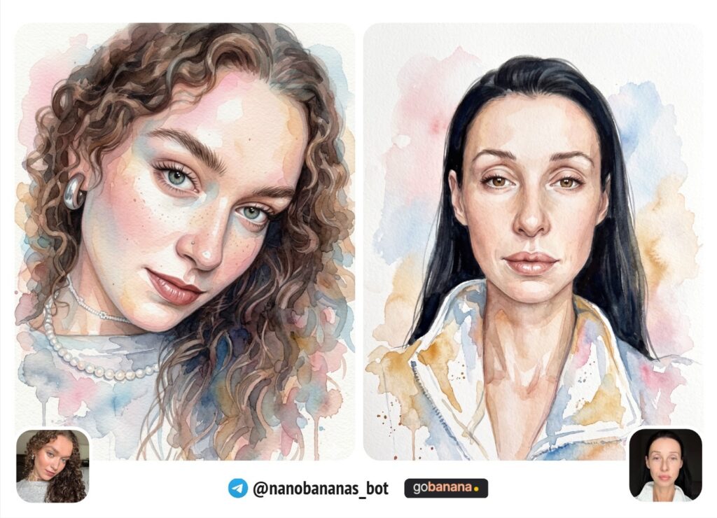 Акварельный портрет