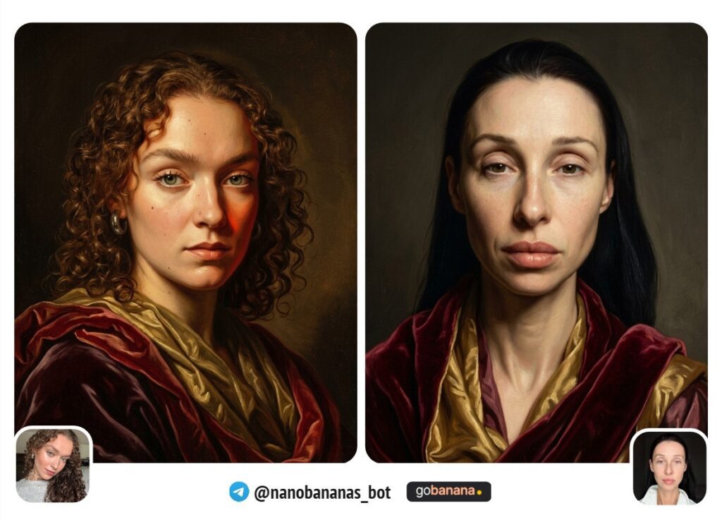 Ренессансный масляный портрет