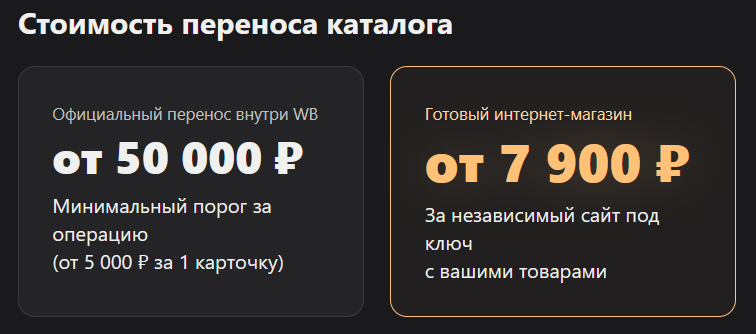 перенос карточек вб