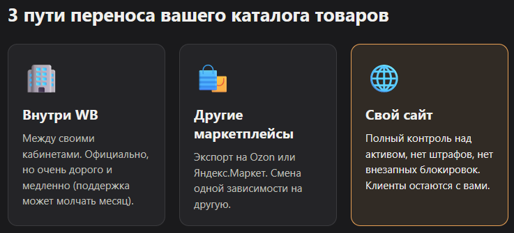 как перенести карточки с вб на вб