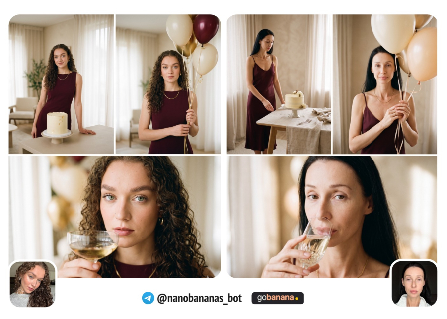 Фотосессия на день рождения 2026 без студии и фотографа: 20 промптов
