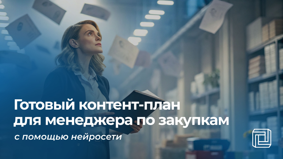 Контент-план для менеджера по закупкам пишет нейросеть