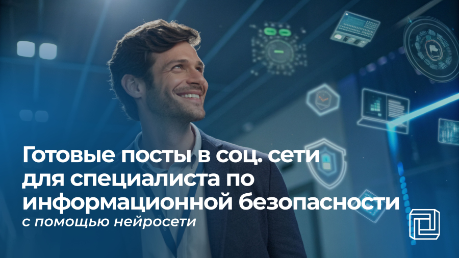 Посты в соцсети специалисту по информационной безопасности пишет нейросеть