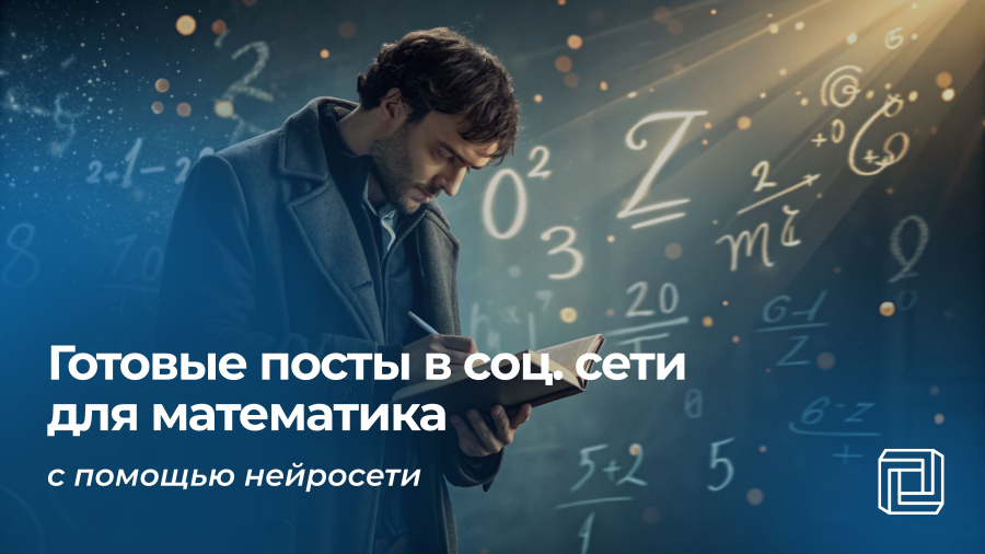 Посты в соцсети математика пишет нейросеть