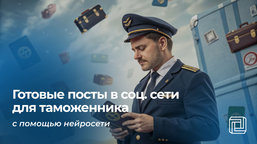 Посты в соцсети таможенника пишет нейросеть