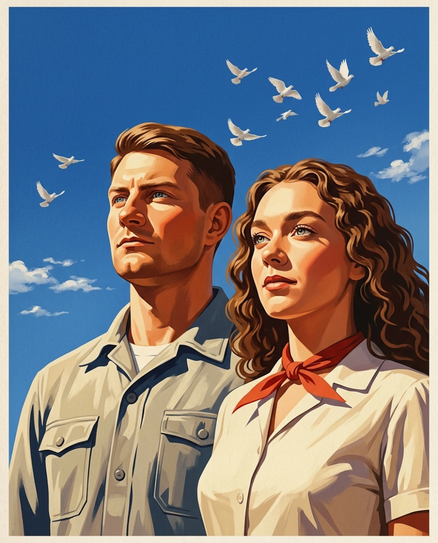 14 готовых промтов для открытки на 1 мая с ИИ