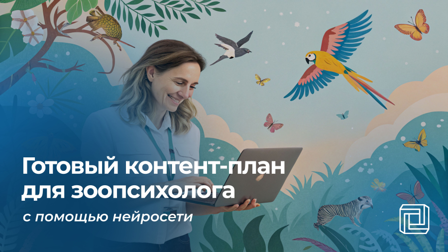 Контент-план для зоопсихлога пишет нейросеть