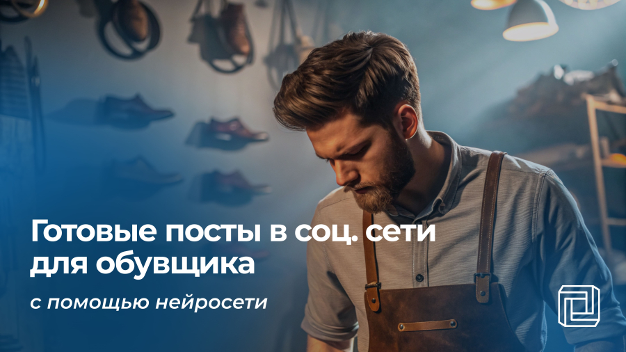 Посты в соцсети обувщику пишет нейросеть
