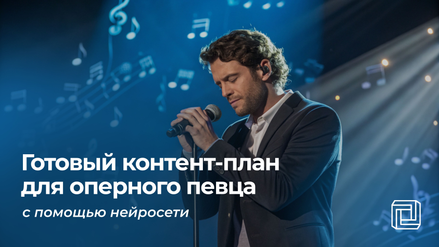 Контент-план для оперного певца пишет нейросеть